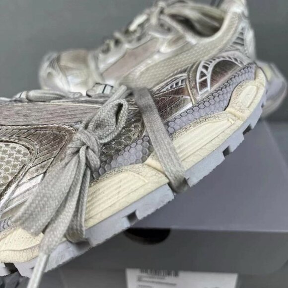 Balenciaga 3XL Distressed Mesh Sneakers - Picture 5 of 9